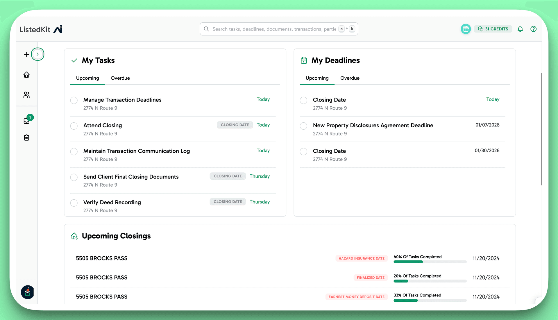 ListedKit Dashboard